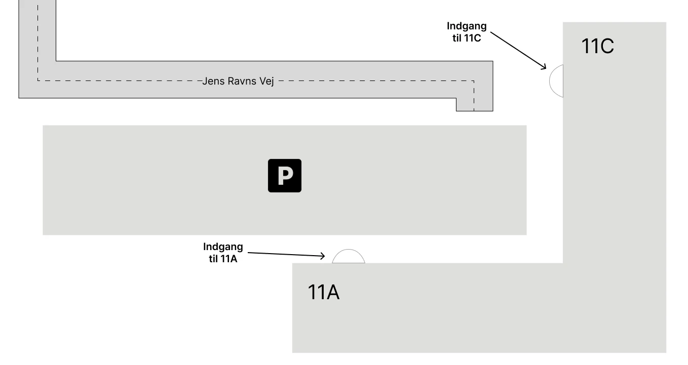 Kort over kontorlokation i Vejle