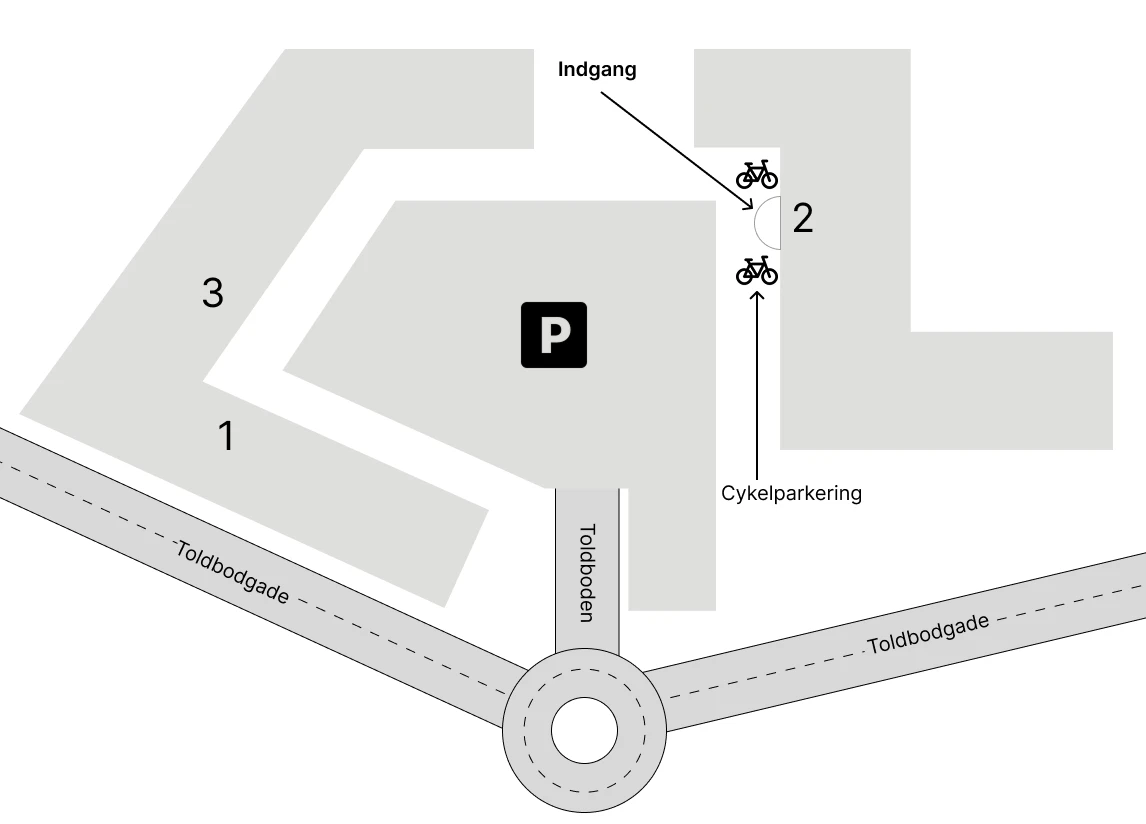 Kort over kontorlokation i Viborg